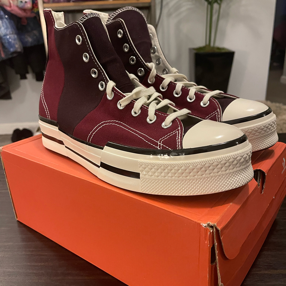 Converse Chuck Taylor Dark Beetroot/Egret/Black Men’s 12 - Picture 2 of 7